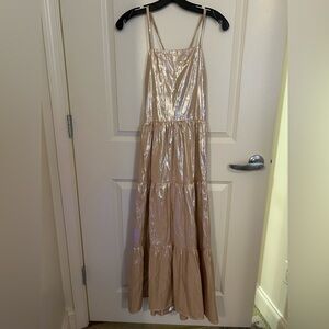 Metallic maxi dress
